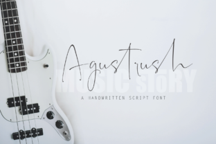 Agustrush: A Handwritten Font for Elegant Editorial Design