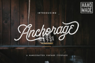 Anchorage: A Vintage Handcrafted Font for Crafters