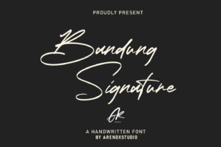 Bandung Signature: A Modern Script Font for Makers