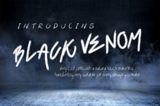 Black Venom: A Quirky Handwritten Font for Crafters