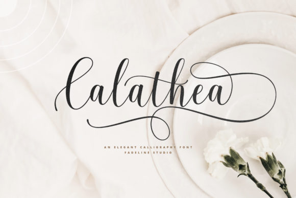 Calathea: An Elegant Script Font for Editorial Design
