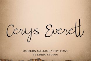 Cerys Everett: A Refined Script Font for Editorial Design