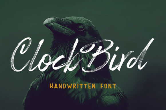Clock Bird: A Handwritten Font for Editorial Design