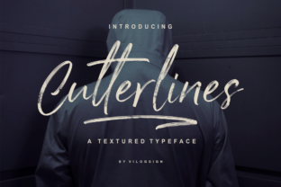 Cutterlines: A Textured Handwritten Font for Web Design