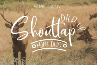 DeerUp Shouttap Duo: A Premium Handwritten Font for Brands