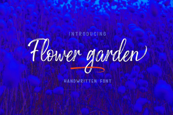 Flower Garden Font: A Handwritten Typeface for Small Business
