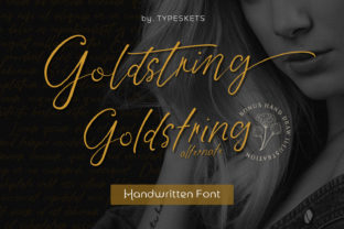 Goldstring: A Handwritten Font for Makers