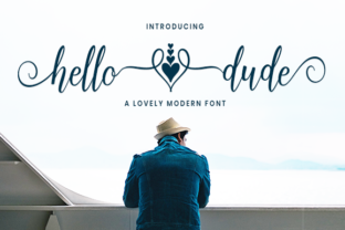 Hello Dude: A Romantic Script Font for Web Design