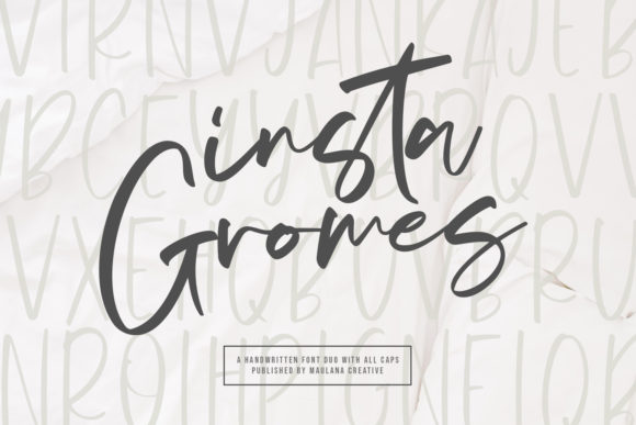 Insta Gromes: A Handwritten Font for Editorial Design