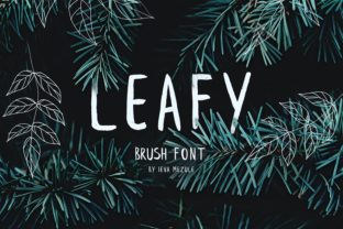 Leafy: A Handwritten Font for Editorial Design