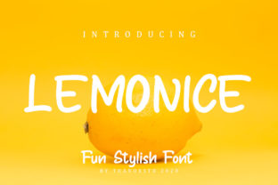Lemonice: A Handwritten Font for Editorial Design