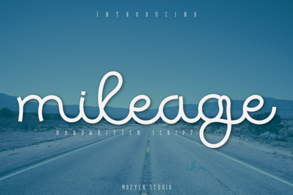 Mileage: A Modern Handwritten Font for Editorial Design