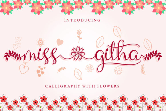 Miss Githa: A Handwritten Font for Elegant Editorial Design