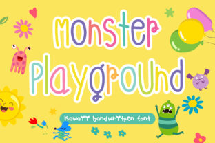 Monster Playground: A Quirky Handwritten Font for Crafters
