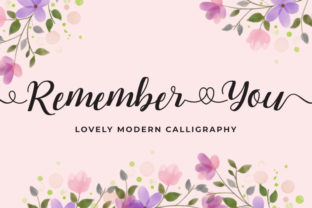 Remember You: A Handwritten Font for Web Design