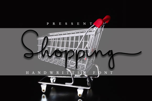 Shopping: A Handwritten Font for Editorial Design