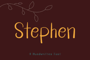 Stephen: A Friendly Handwritten Font for Editorial Design